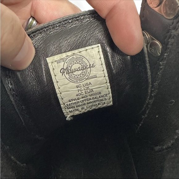 Milwaukee Motorcycle Boots Womens 9C Biker Accelerator Side Zip Freedom Flex - Picture 4 of 12